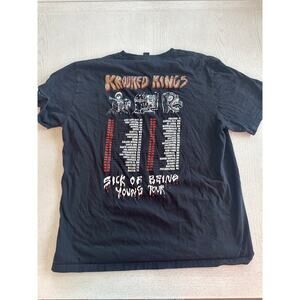 Krooked Kings Sick of Being Young Band Tee T Shirt Alt Goth